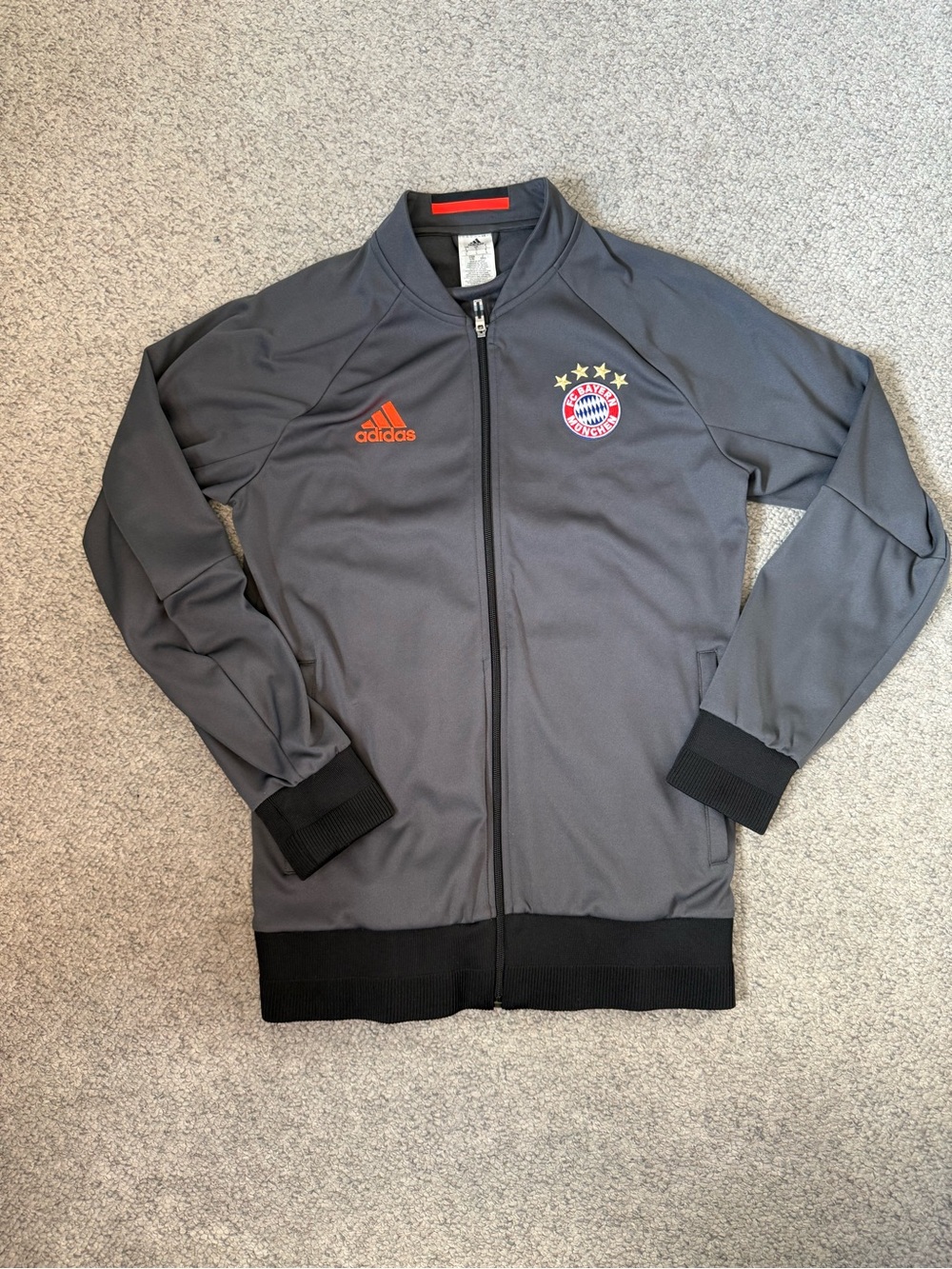 adidas Men's Gray FC Bayern Training Jacket - Men’s L